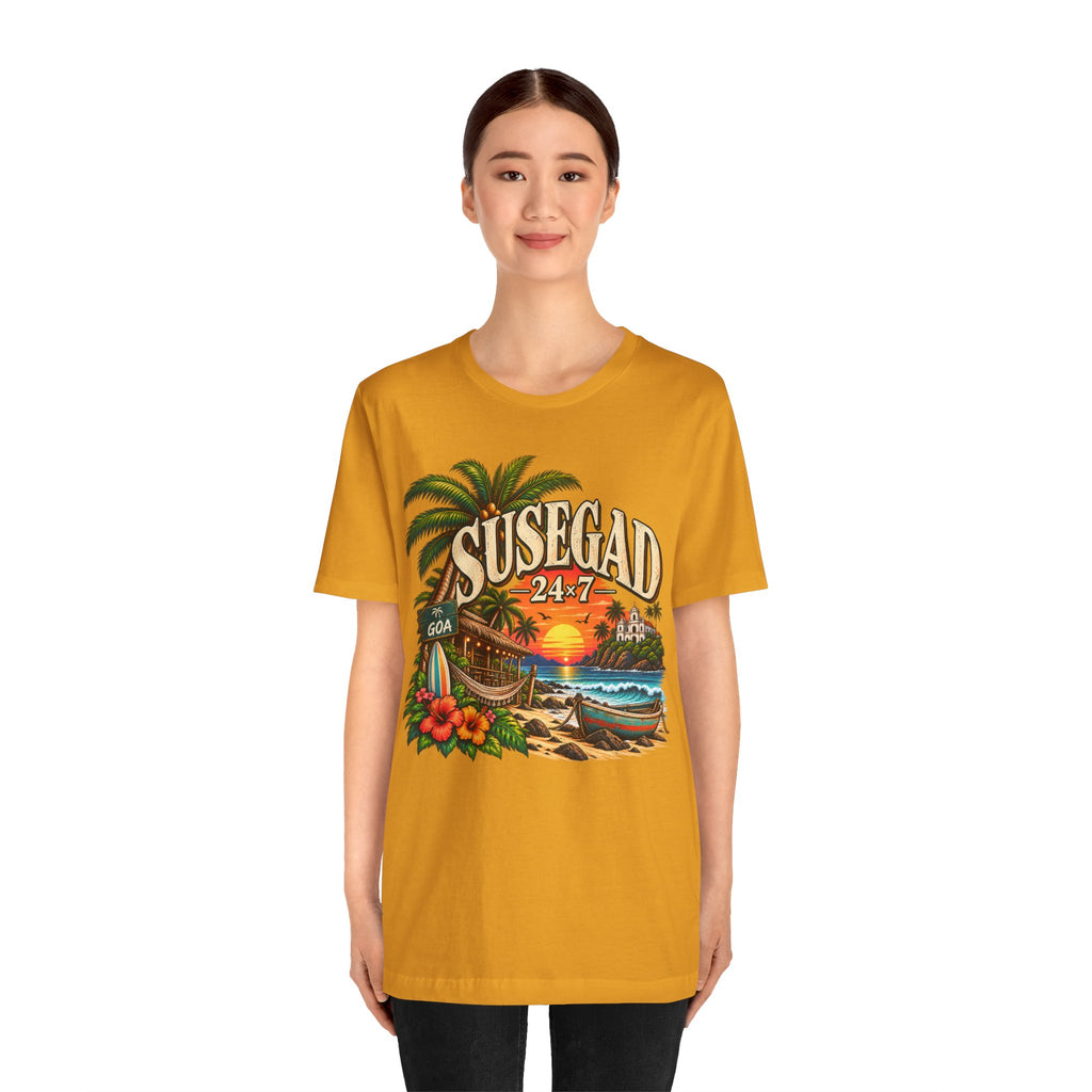 Susegad 24x7 Goa Sunset Jersey T-Shirt