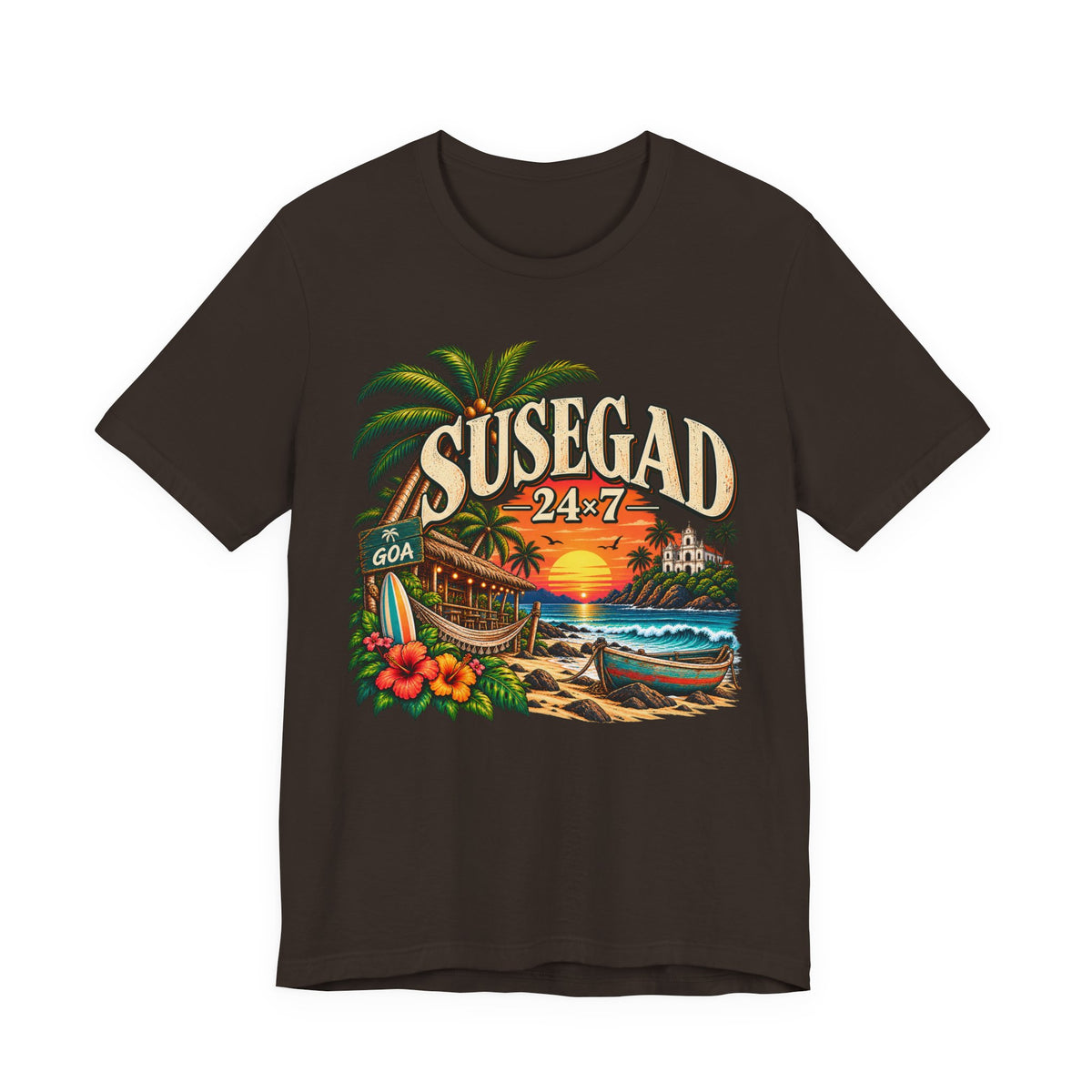 Susegad 24x7 Goa Sunset Jersey T-Shirt