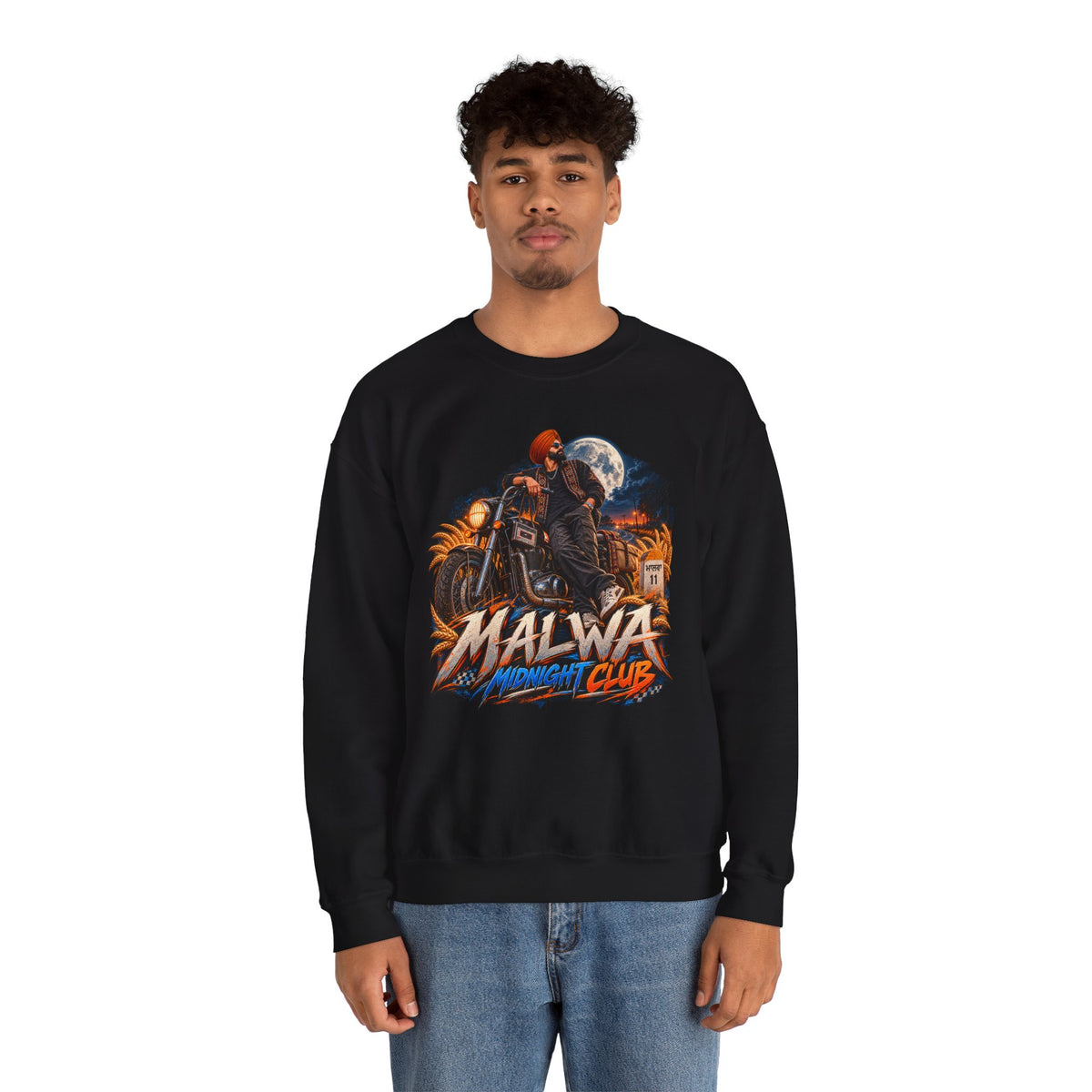 Malwa Midnight Club Crewneck Sweatshirt