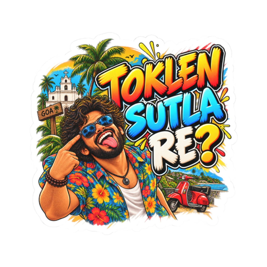 Toklen Sutla Re? – Goan Heritage Kiss-Cut Sticker — product image 4