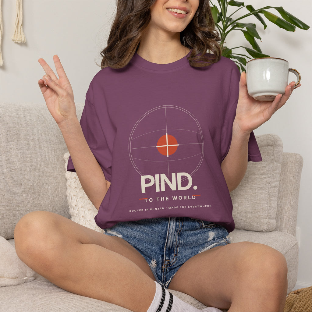PIND. Punjabi Heritage Graphic T-Shirt | Garment-Dyed Tee