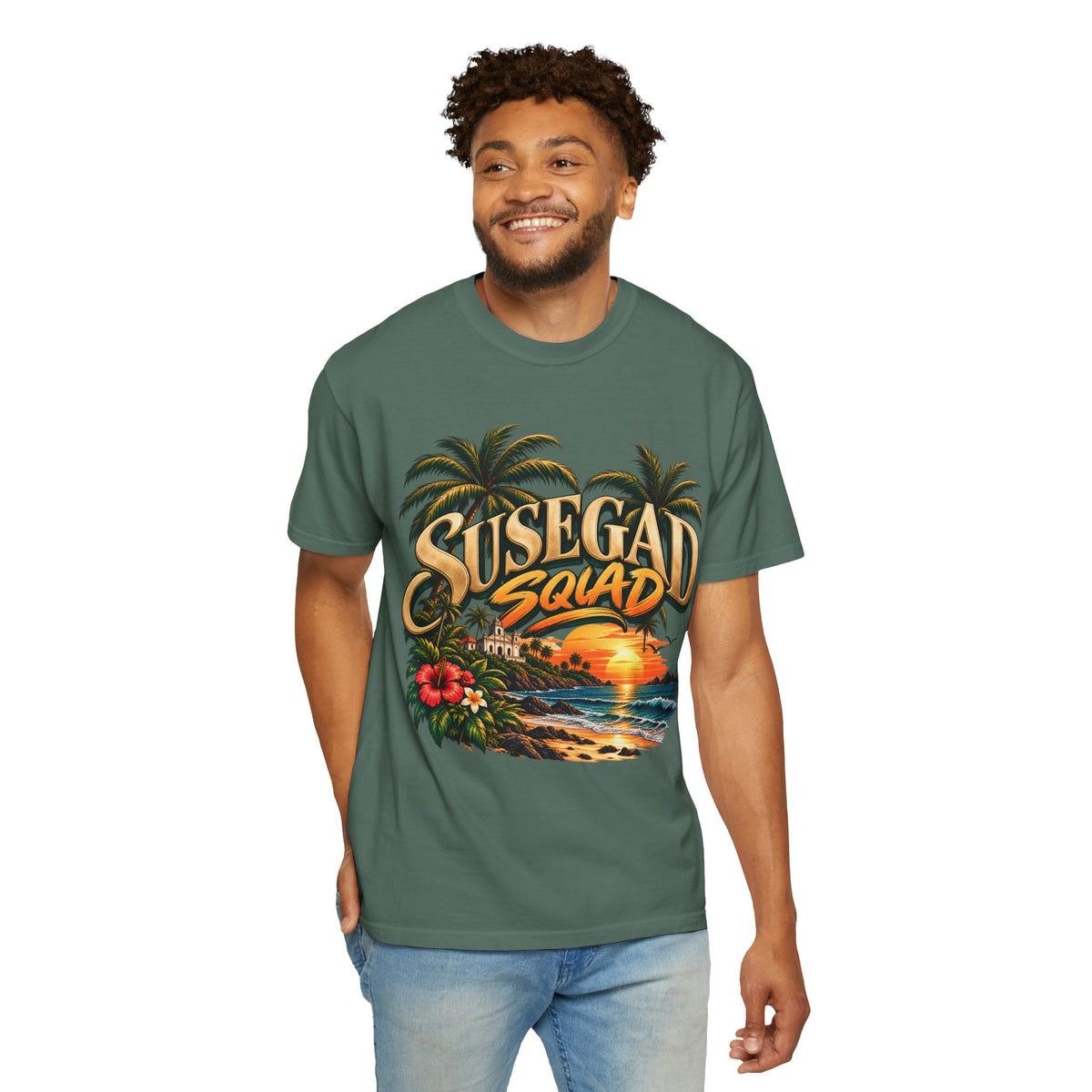 Susegad Squad Sunset Garment-Dyed T-Shirt