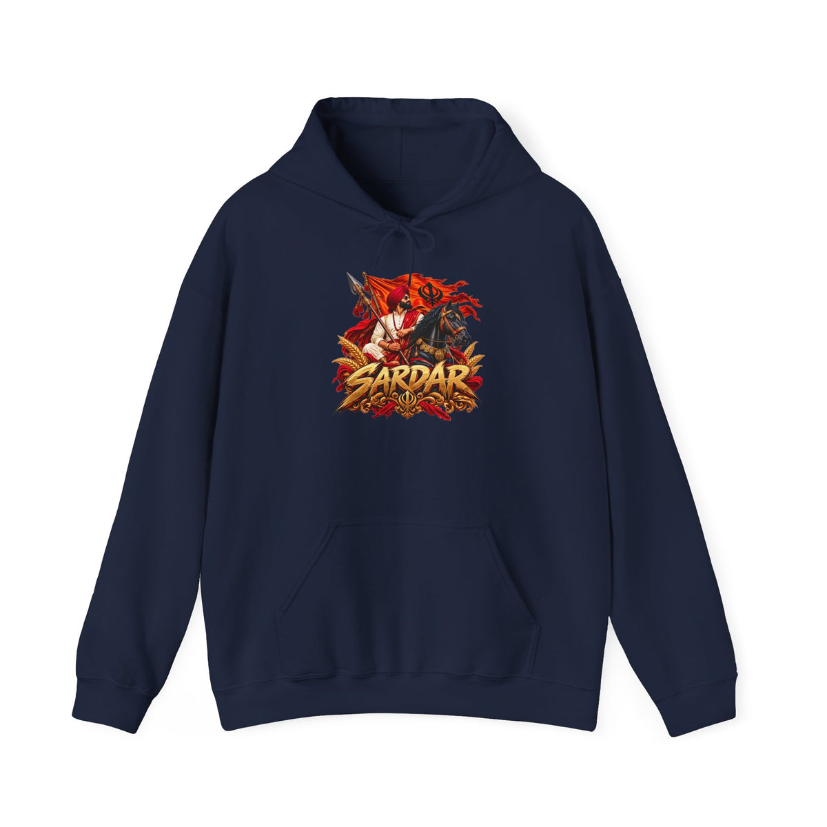 Sardar Retro Fighter Graphic Hoodie – Punjabi Heritage Pullover — product image 5