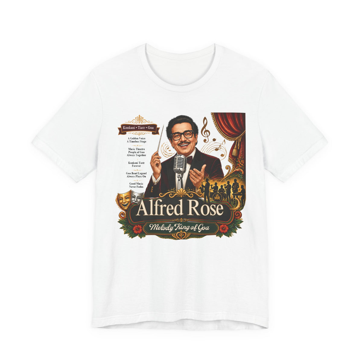 Alfred Rose Graphic T-Shirt | Retro Goan Music