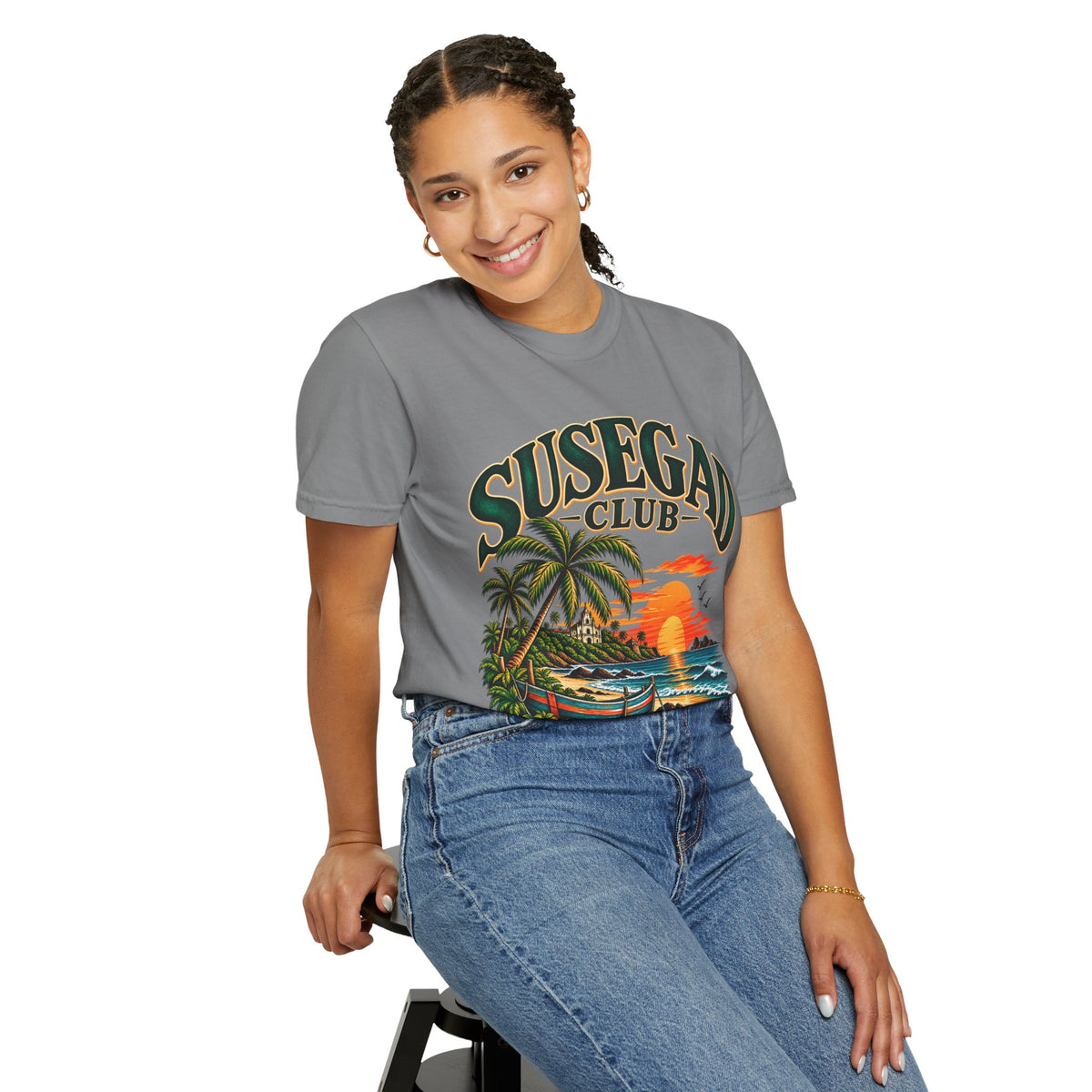 Susegad Club Sunset Beach Garment-Dyed T-Shirt