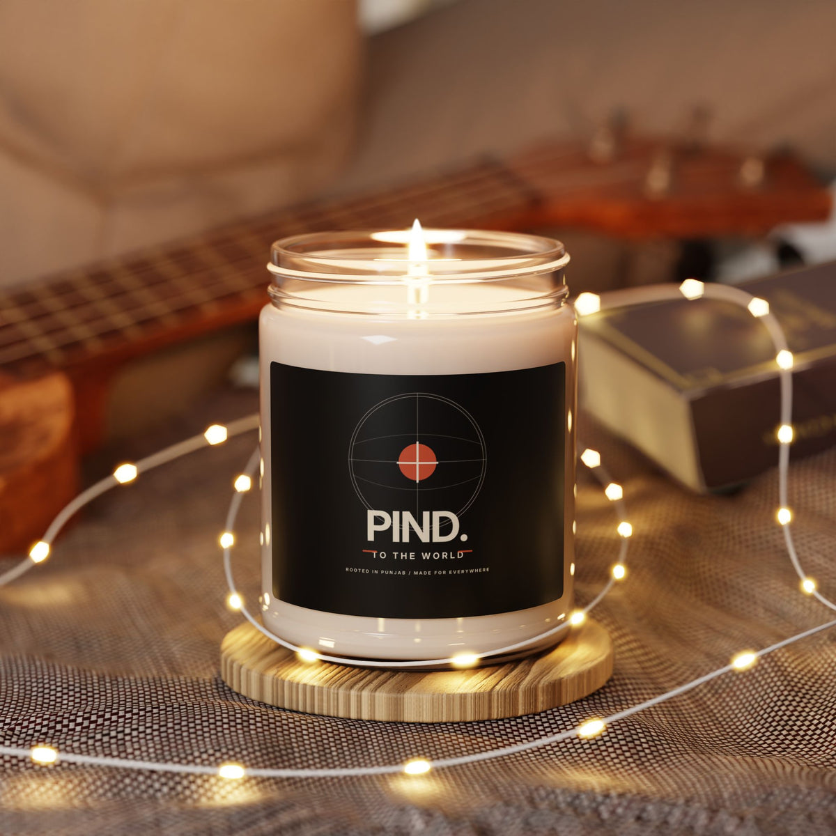 PIND 9oz Soy Candle | Punjabi Village Graphic