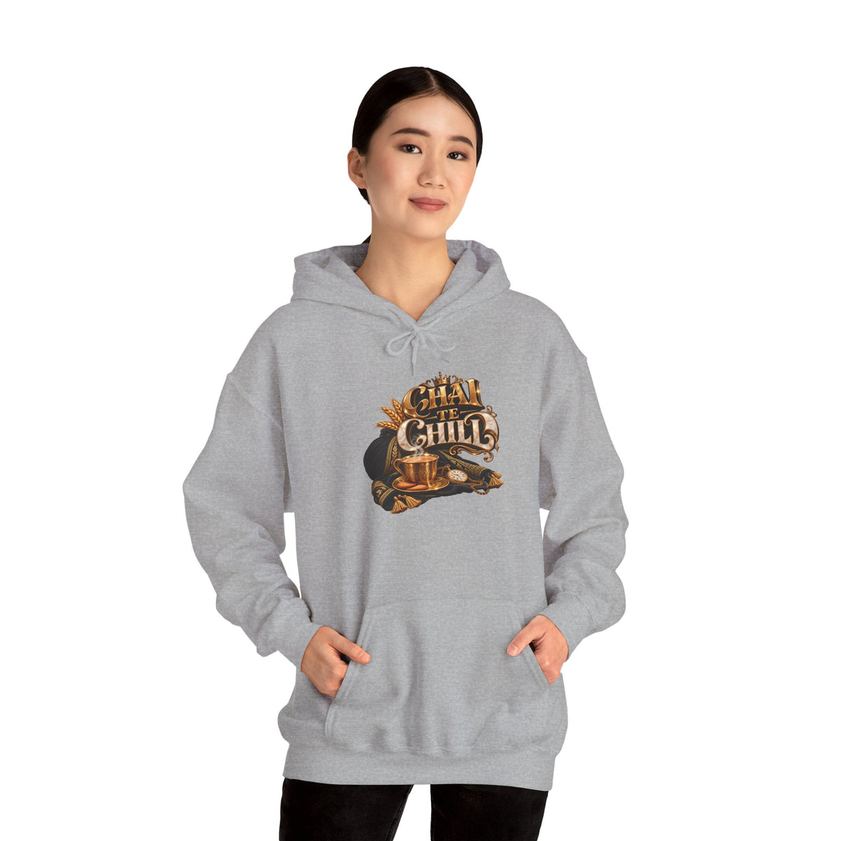 The Chill Coffee Graphic Hoodie | Autumn Leaves Pullover