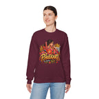 Phulkari-Inspired Floral Crewneck Sweatshirt | Punjabi Art