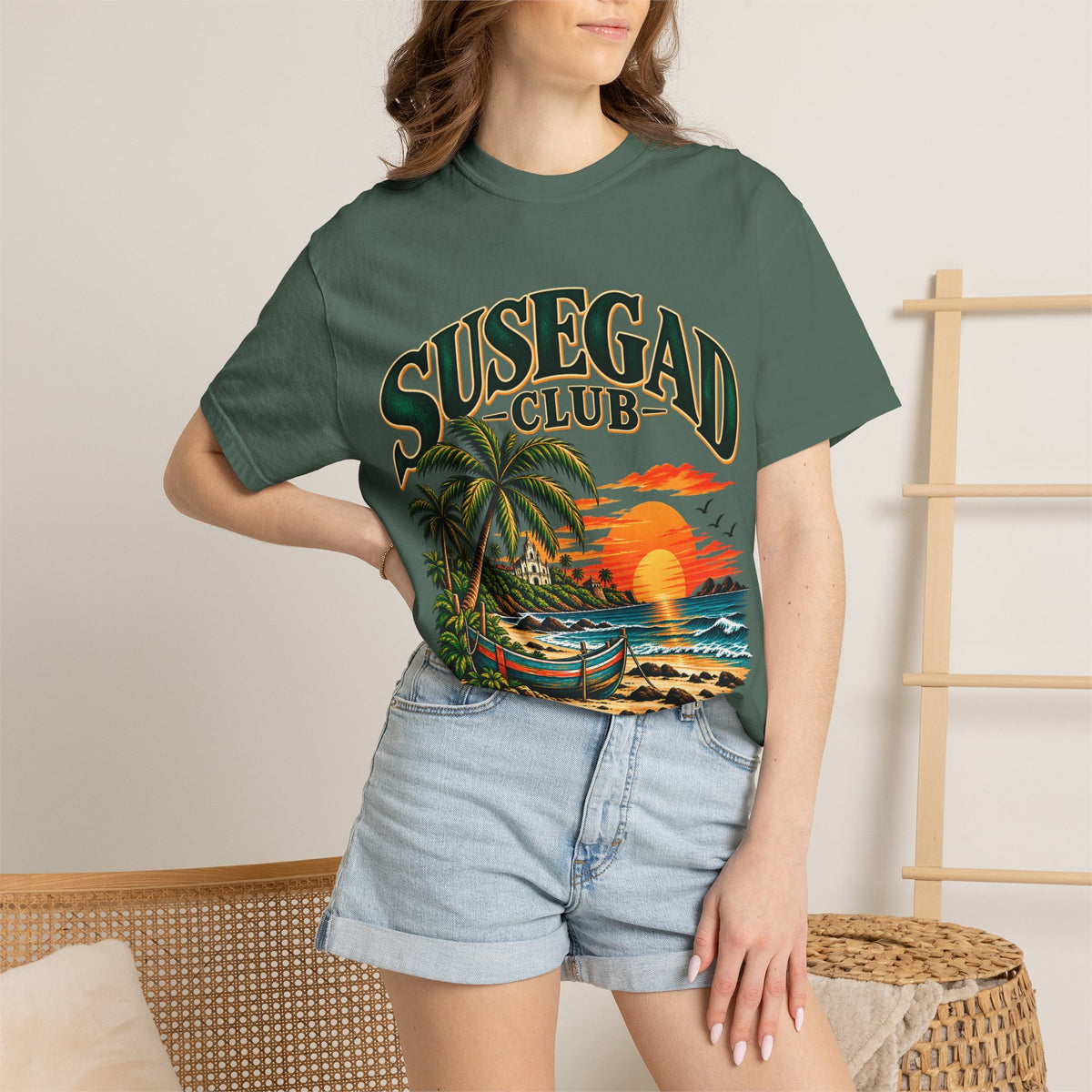 Susegad Club Sunset Beach Garment-Dyed T-Shirt