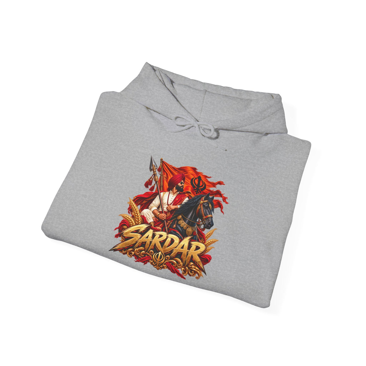 Sardar Retro Fighter Graphic Hoodie | Punjabi Heritage Pullover