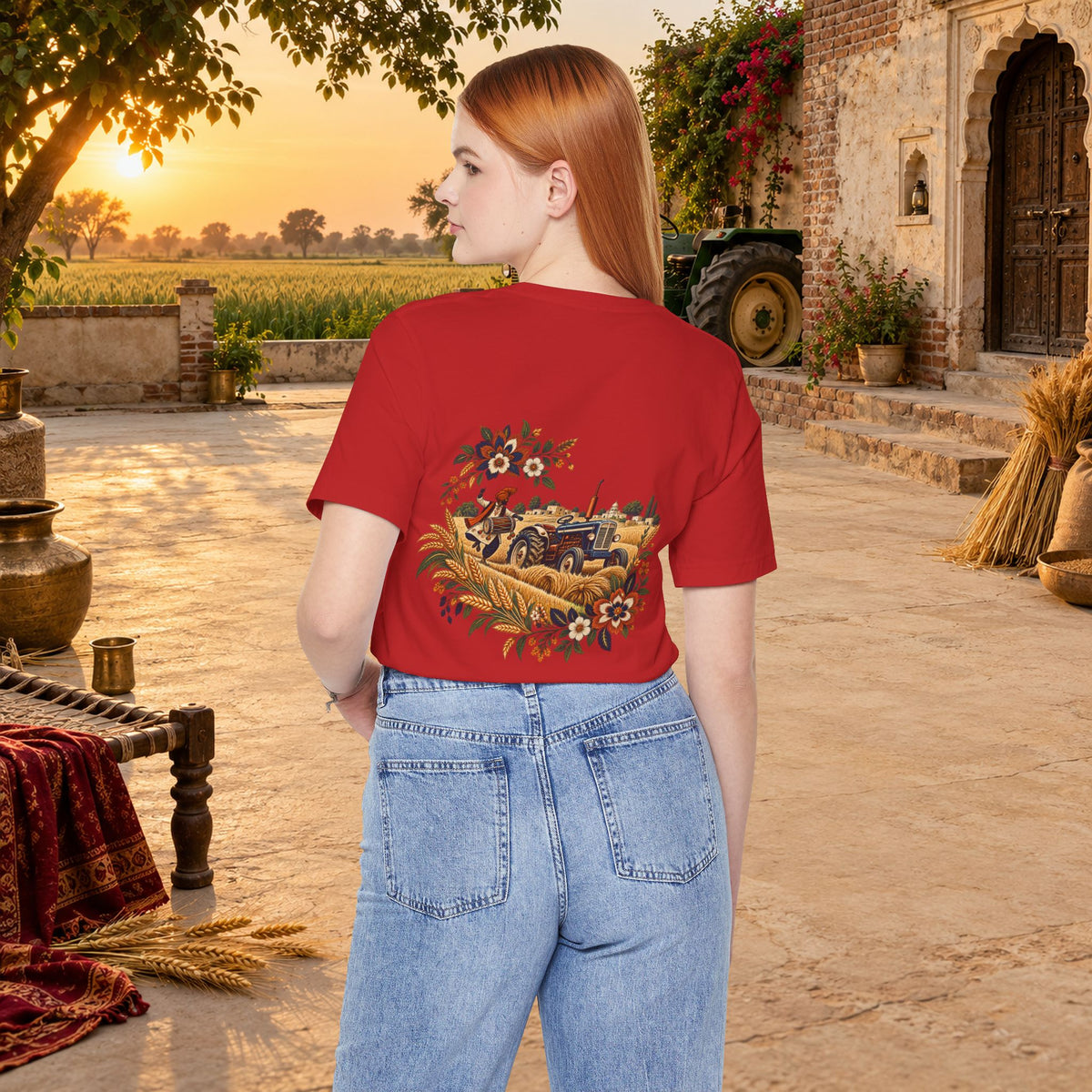 Boho Folk Drum Mandala T-Shirt