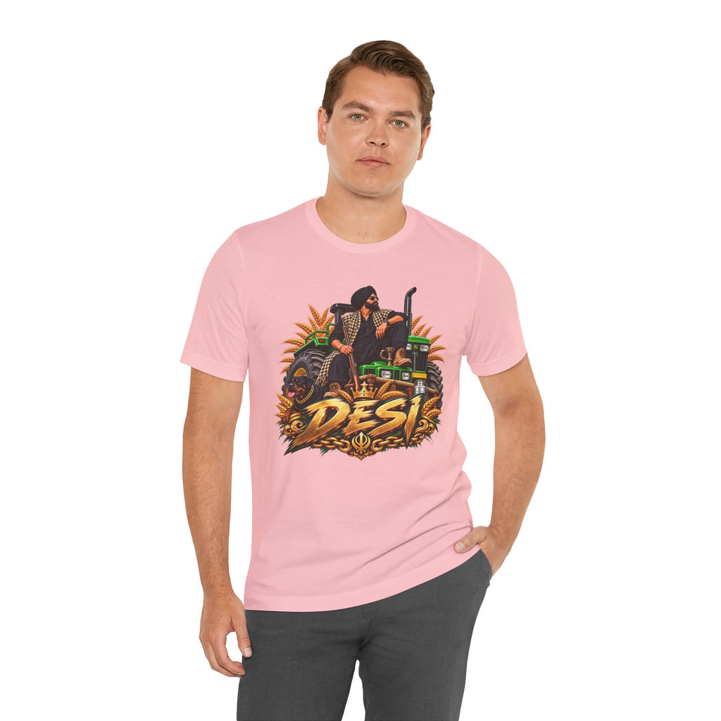 Desi Motorcycle Graphic Tee – Retro Biker India Pride T-Shirt
