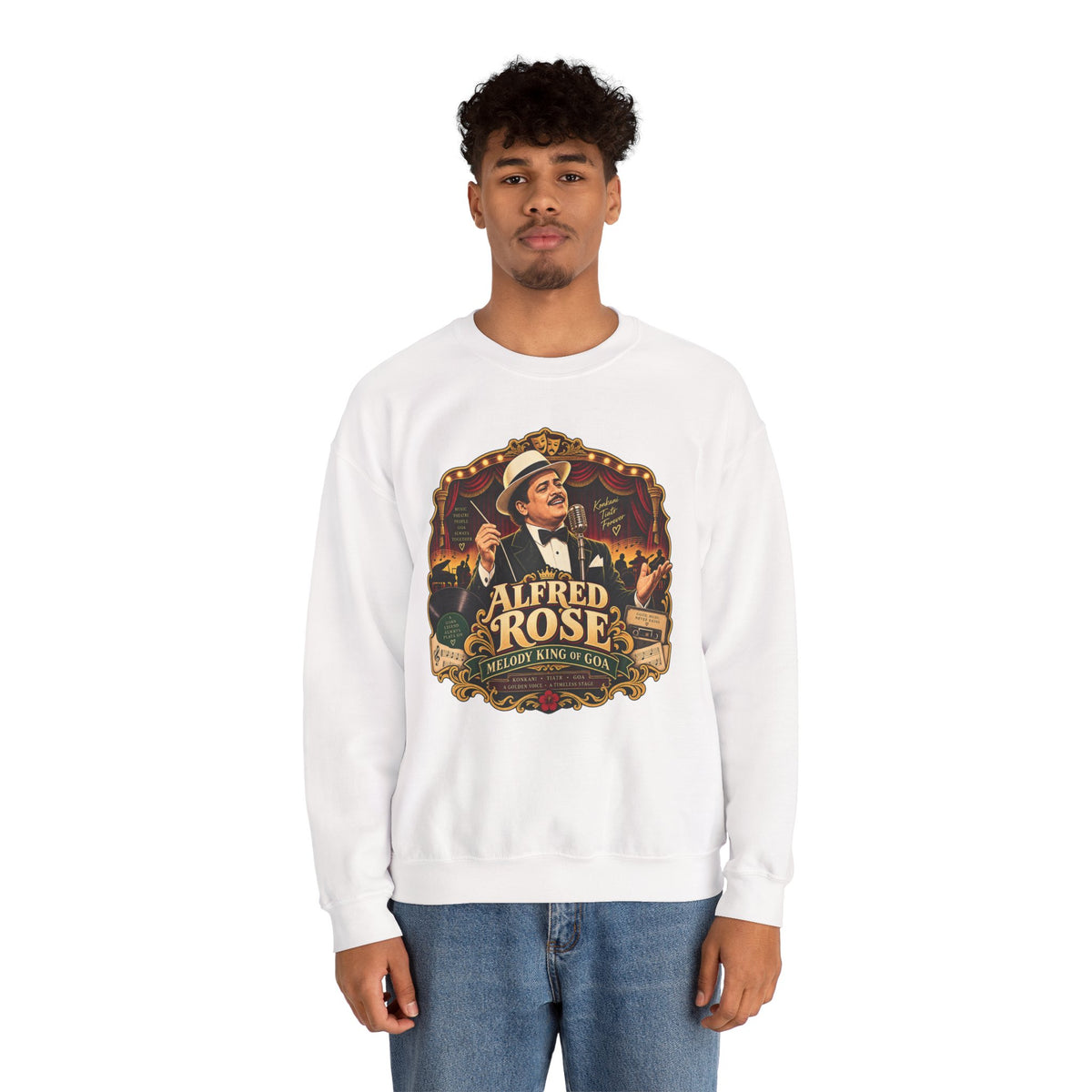 Alfred Rose Vintage Jazz Crewneck Sweatshirt