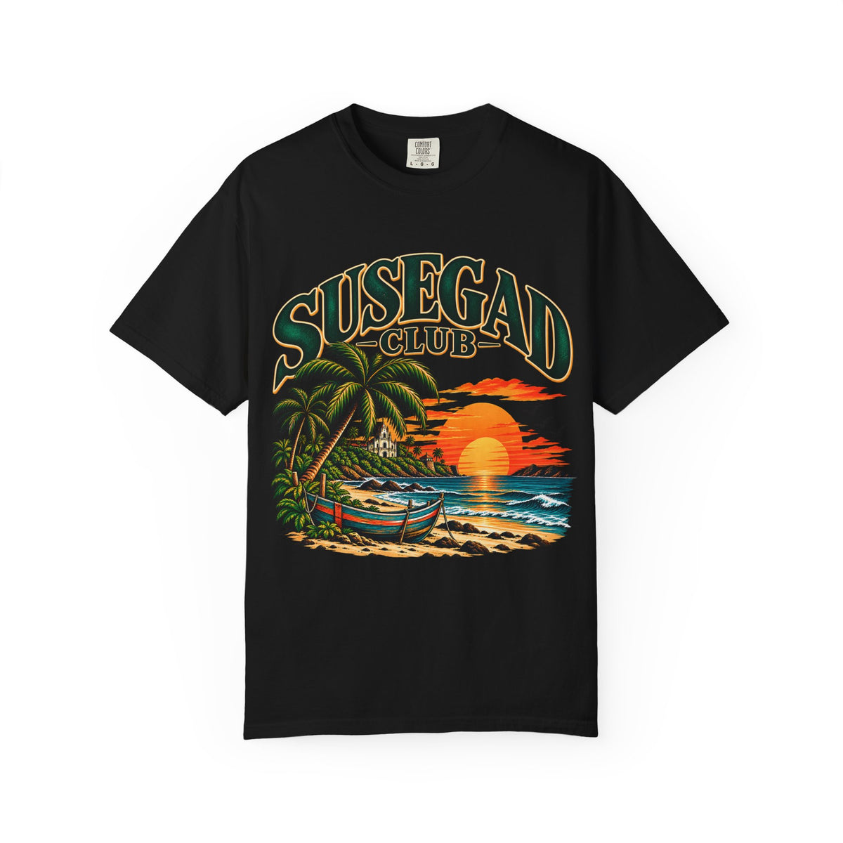 Susegad Club Sunset Beach Garment-Dyed T-Shirt
