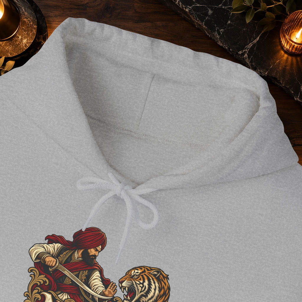NIDAR Tiger and Bear Graphic Hoodie