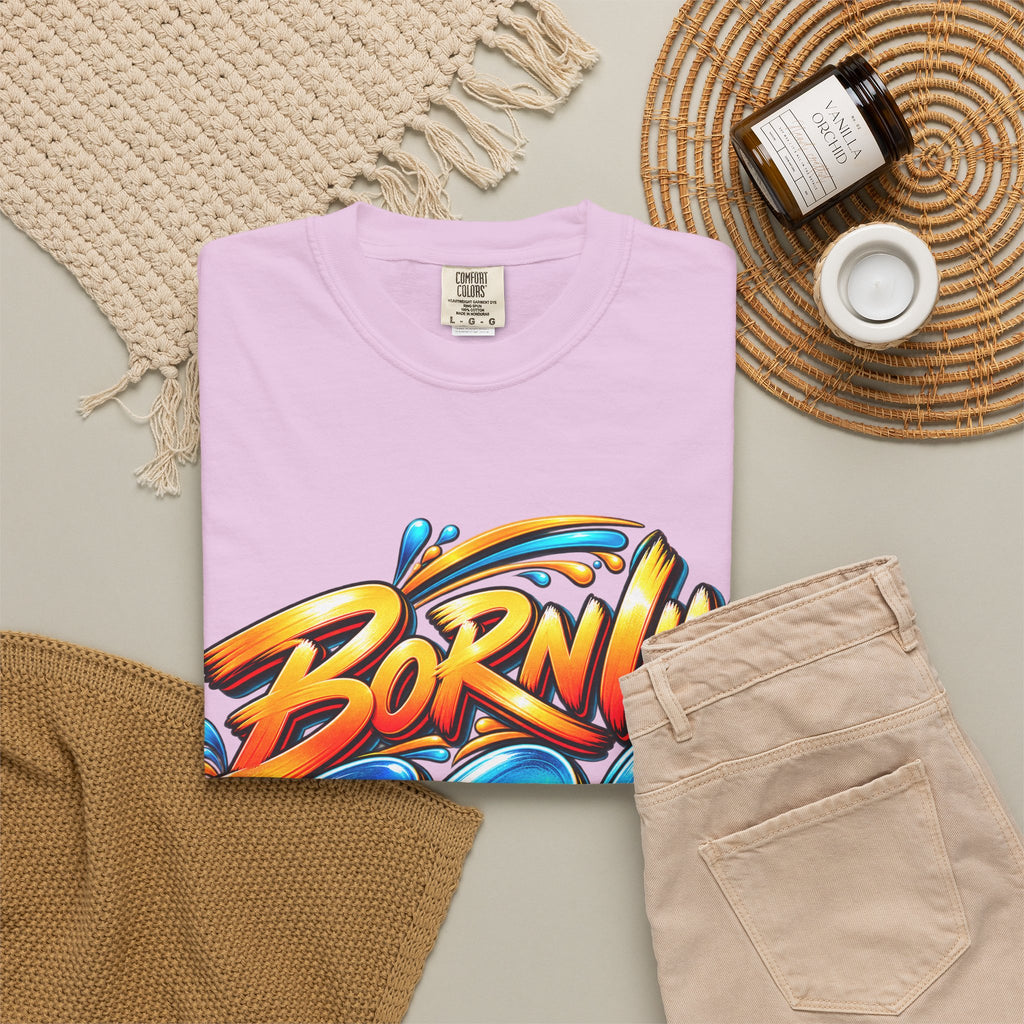 Born in Goa Graphic Tee | Garment-Dyed Cotton T-Shirt