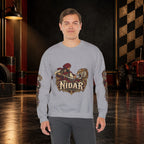 Nidar Courage Does Not Bow Graphic Sweatshirt