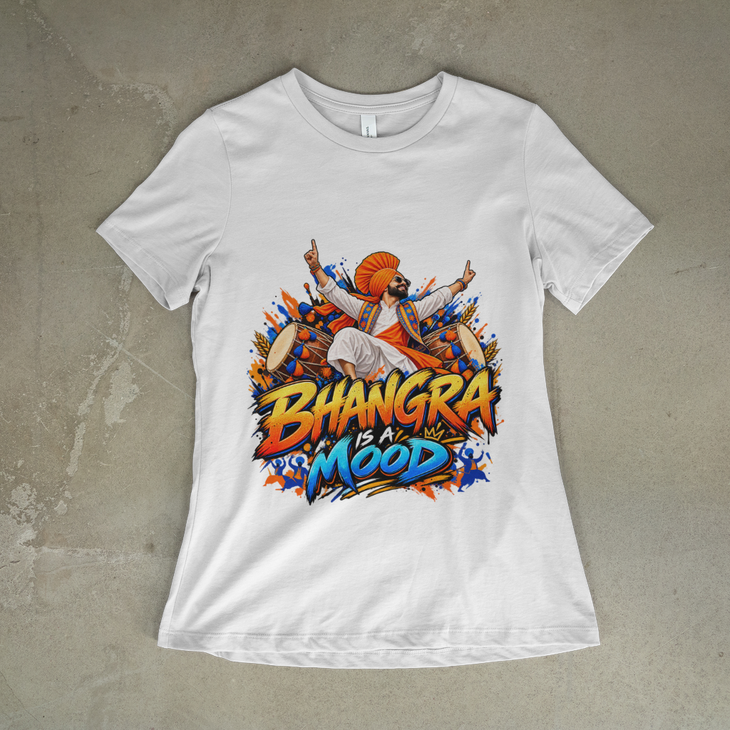 KAVSEN approved preview — Bhangra Is a Mood T-Shirt — front studio