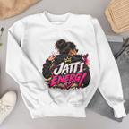 KAVSEN approved preview — Jatti Energy Sweatshirt — front detail