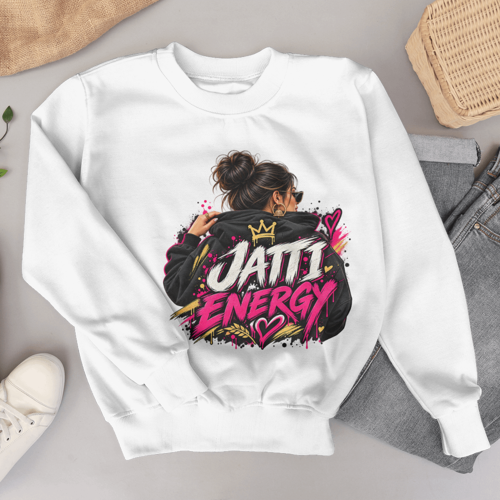 KAVSEN approved preview — Jatti Energy Sweatshirt — front detail