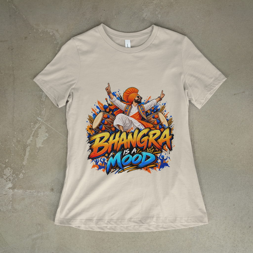 KAVSEN approved preview — Bhangra Is a Mood Garment-Dyed T-Shirt — front studio