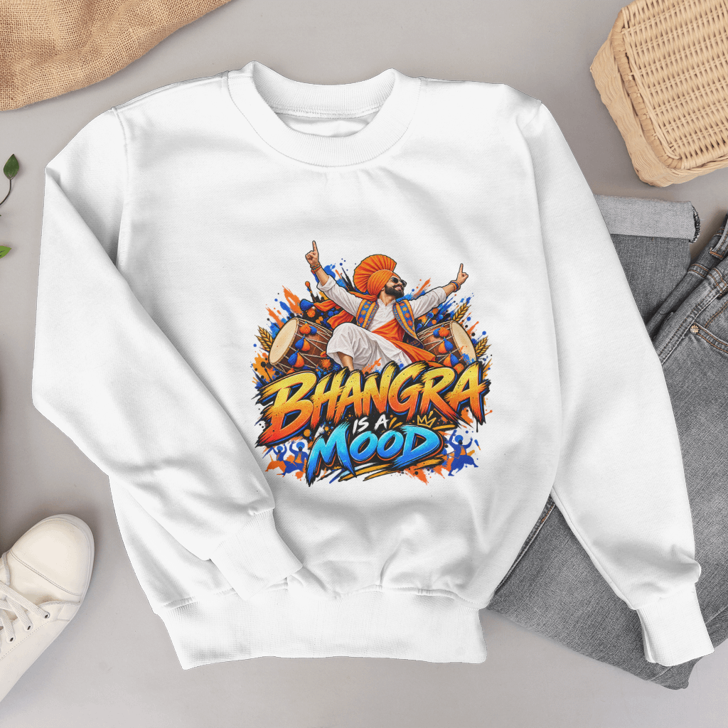 KAVSEN front studio — Bhangra Is a Mood sweatshirt