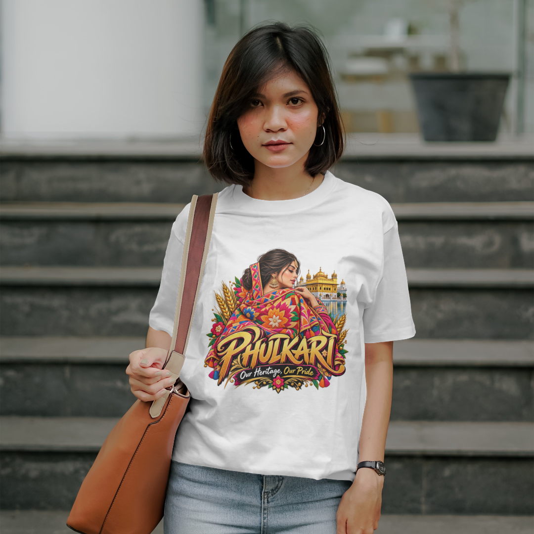 KAVSEN Phulkari Heritage — front mockup view 2