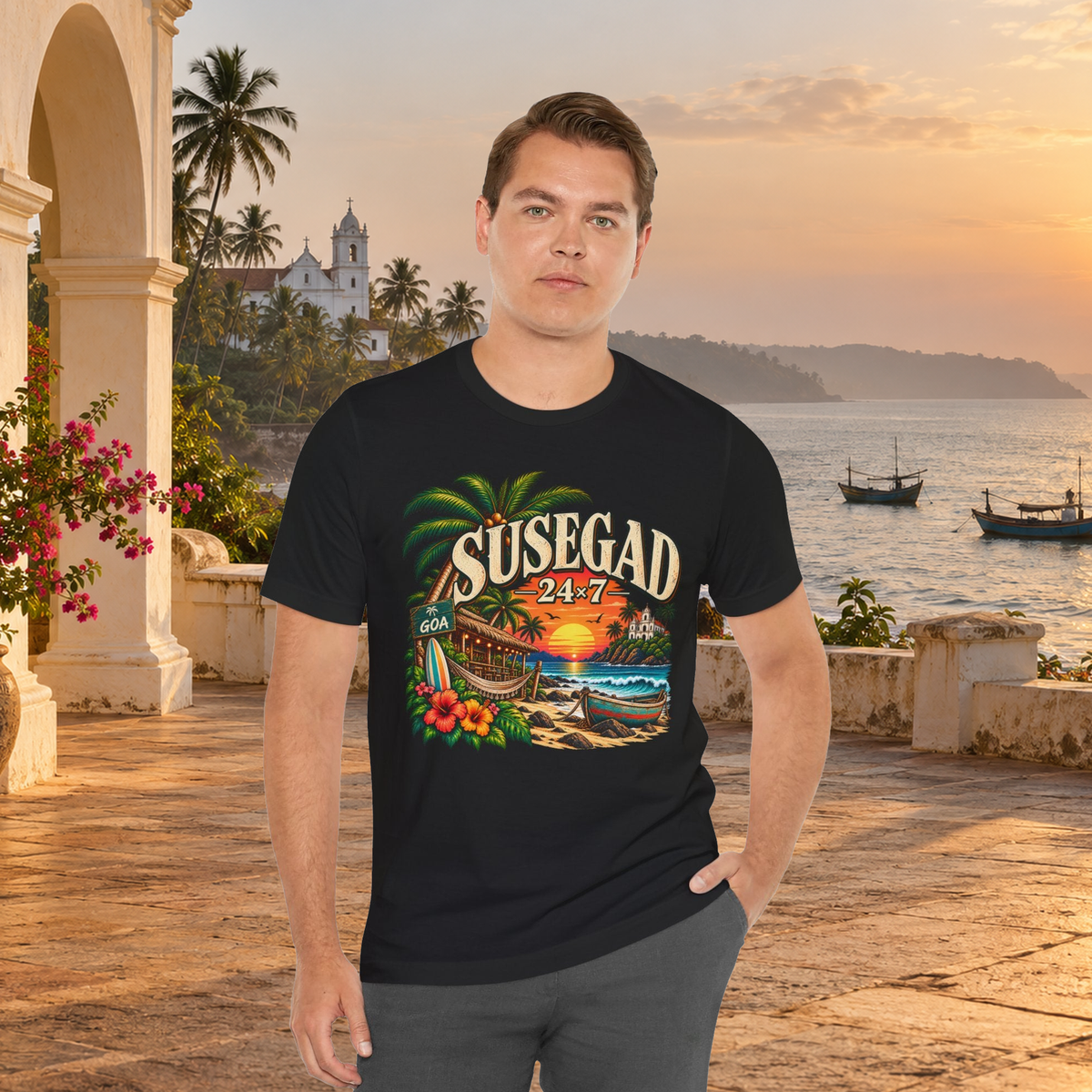 Susegad 24x7 — Worn detail; exact original print preserved