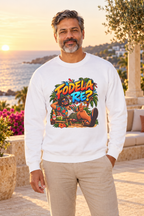 Fodela Re? | Goan Heritage Crewneck Sweatshirt — premium centered mockup 4